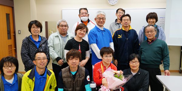 理事会、ボッチャ藤井さん銀メダル報告会(11月6日）